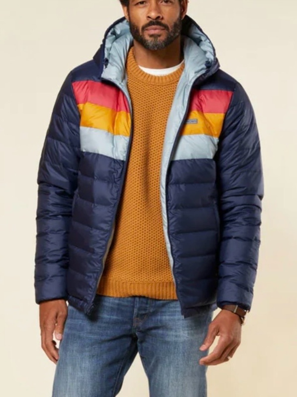Outerknown Chromatic Hooded Puffer Jacket Reversible 2 in 1 Outdoor Gorpcore